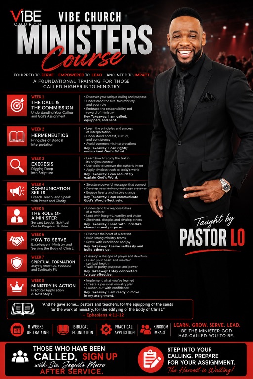 Vibe Church Ministers Course