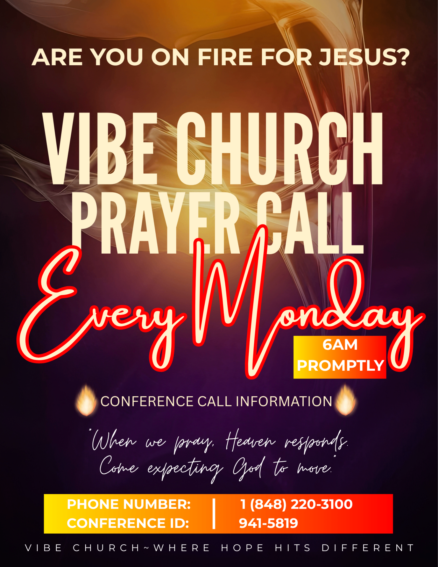 Vibe Church Prayer Call