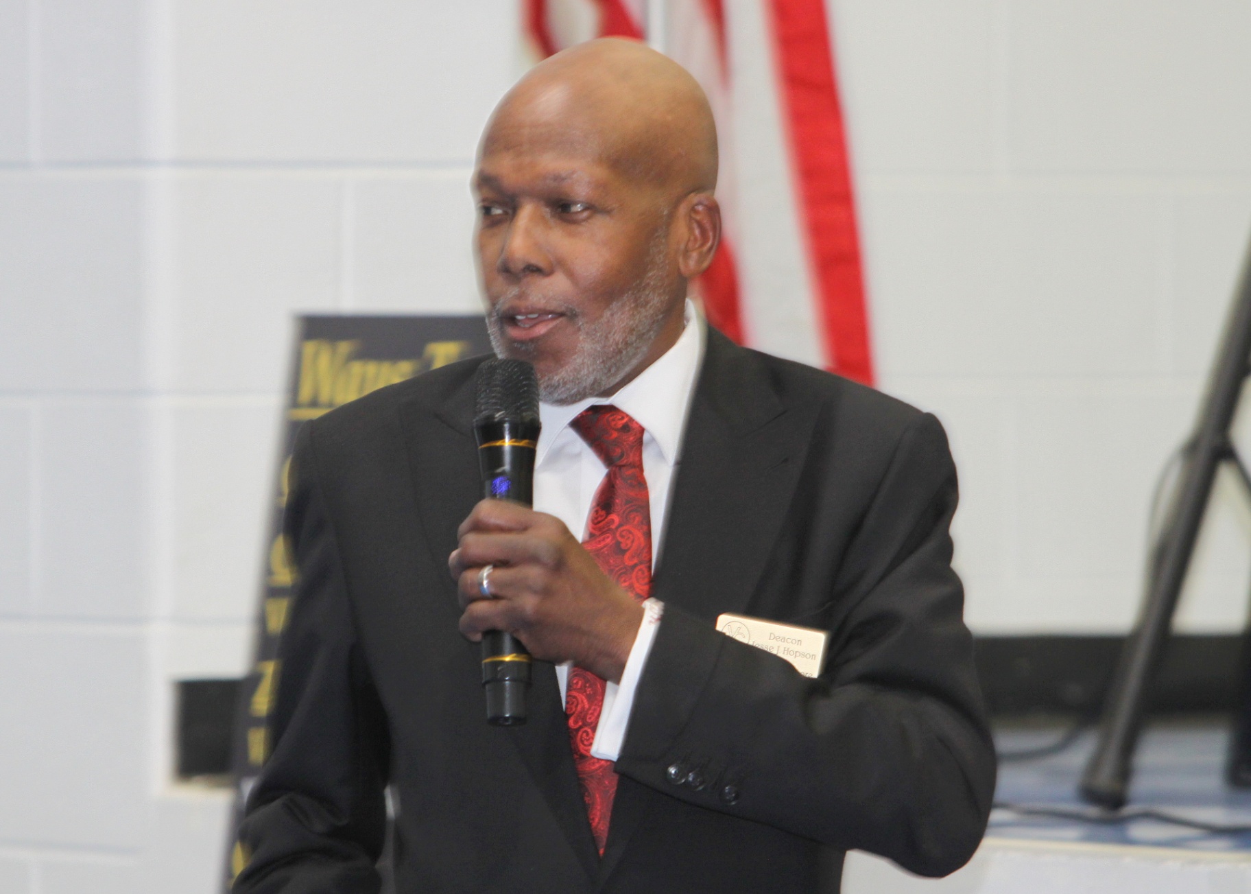 Deacon Jesse Hopson speaking