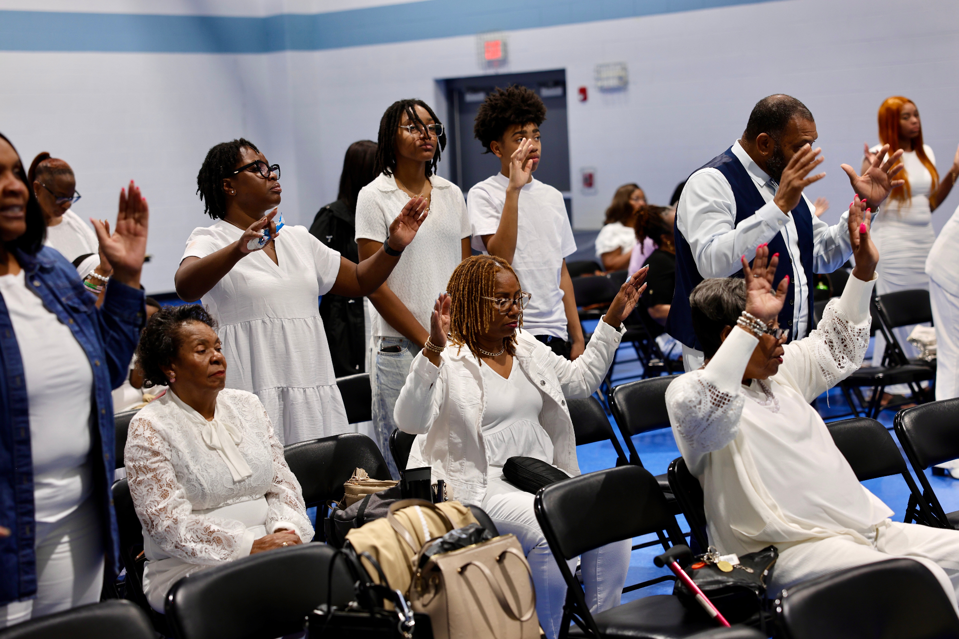 Lifting Hands in Praise